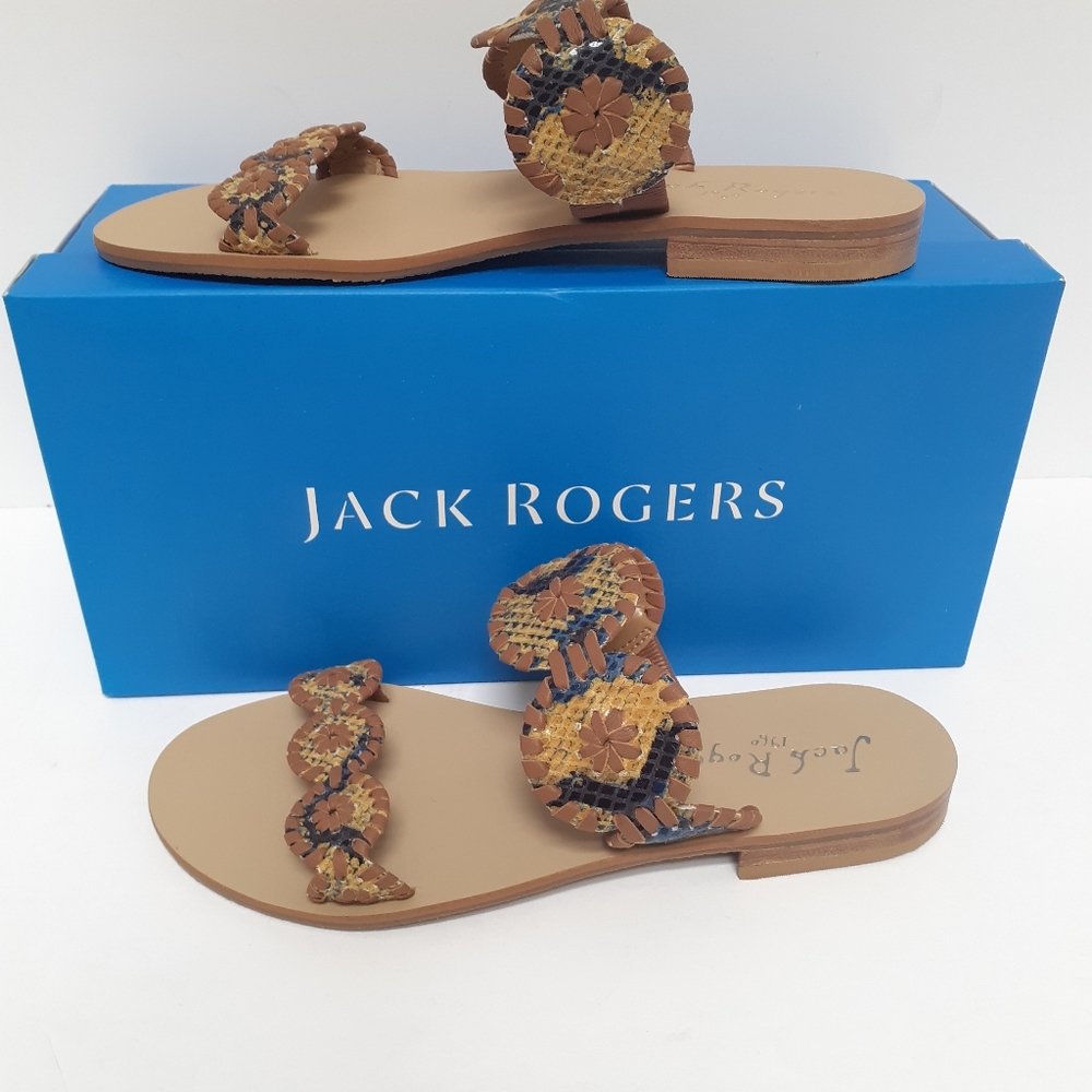 Jack Rogers Lauren Snake Sandals 7